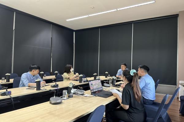 Uniserv CMU ให้การต้อนรับ รองคณบดี คณะเภสัชศาสตร์ มช. เข้าหารือและให้ความสนใจเรื่องการจัดกิจกรรม (Carbon Neutral Event)
