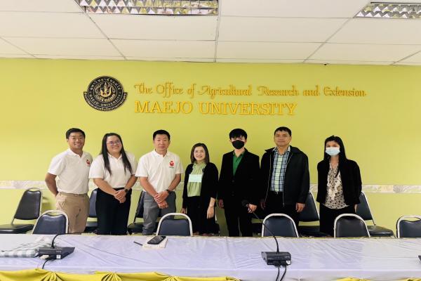 UNISERV CMU ประชุมหารือร่วมกับเจ้าหน้าที่สำนักวิจัย และส่งเสริมวิชาการการเกษตร มหาวิทยาลัยแม่โจ้ 